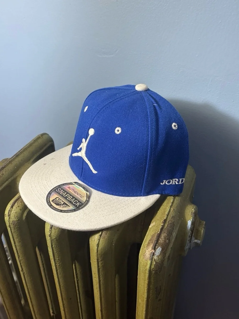 Jordan Kids Royal Blue and Cream Snapback Hat